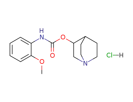 Carbamic acid, (2-methoxyphenyl)-, 1-azabicyclo(2.2.2)oct-3-yl ester, monohydrochloride