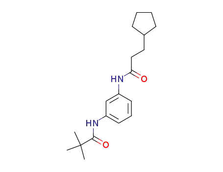Cyclopentanepropanamide,
N-[3-[(2,2-dimethyl-1-oxopropyl)amino]phenyl]-