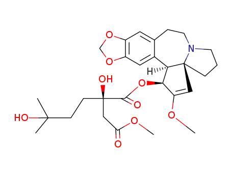 (R)-1-((11bS,12S,14aR)-13-Methoxy-2,3,5,6,11b,12-hexahydro-1H-[1,3]dioxolo[4',5':4,5]benzo[1,2-d]cyclopenta[b]pyrrolo[1,2-a]azepin-12-yl) 4-methyl 2-hydroxy-2-(3-hydroxy-3-methylbutyl)succinate