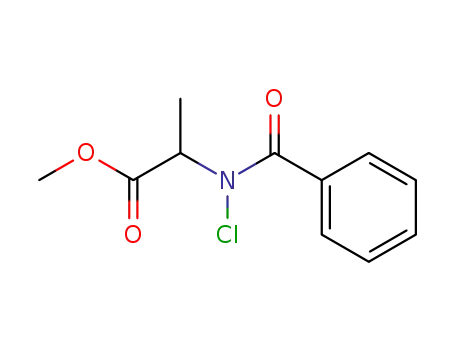 Alanine, N-benzoyl-N-chloro-, methyl ester