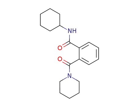 Molecular Structure of 104944-47-0 (N-Cyclohexyl-2-(piperidine-1-carbonyl)-benzamide)
