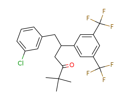 5-(3,5-Bis-trifluoromethyl-phenyl)-6-(3-chloro-phenyl)-2,2-dimethyl-hexan-3-one
