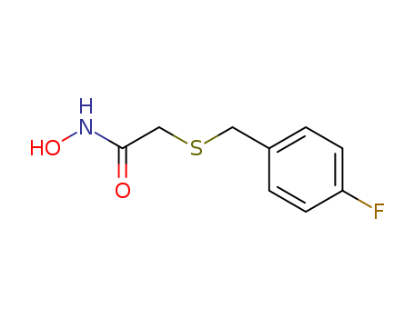 Acetamide, 2-[[(4-fluorophenyl)methyl]thio]-N-hydroxy-