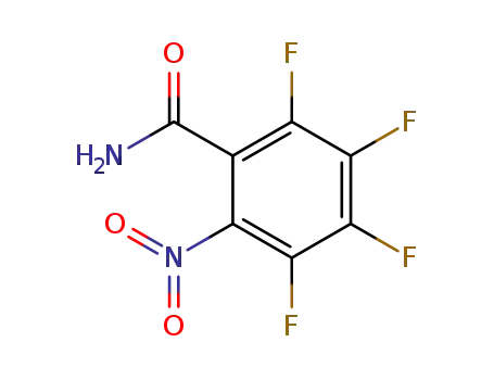 2-NO<sub>2</sub>-C<sub>6</sub>F<sub>4</sub>C(O)NH<sub>2</sub>