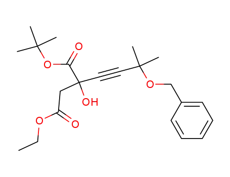 2-(3-Benzyloxy-3-methyl-but-1-ynyl)-2-hydroxy-succinic acid 1-tert-butyl ester 4-ethyl ester