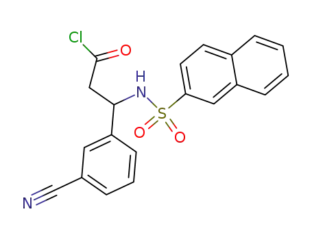 3-(3-Cyano-phenyl)-3-(naphthalene-2-sulfonylamino)-propionyl chloride