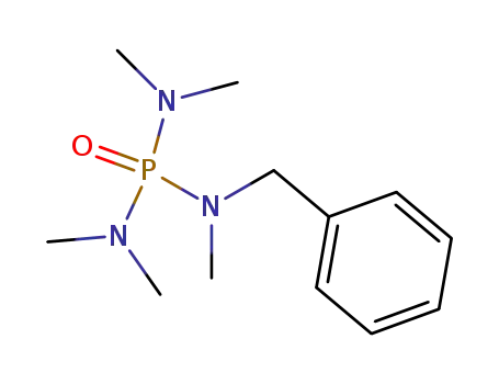 Molecular Structure of 50353-18-9 (Phosphoric triamide, pentamethyl(phenylmethyl)-)