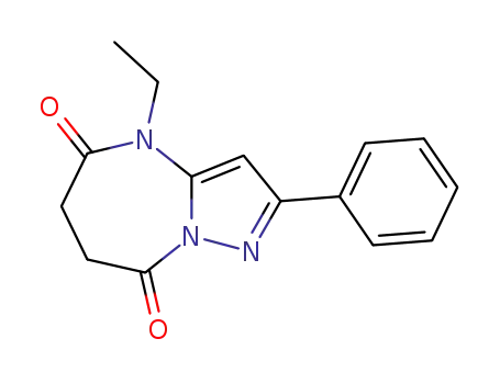 4-Ethyl-5,6,7,8-tetrahydro-2-phenylpyrazolo<1,5-a><1,3>diazepin-5,8-dione