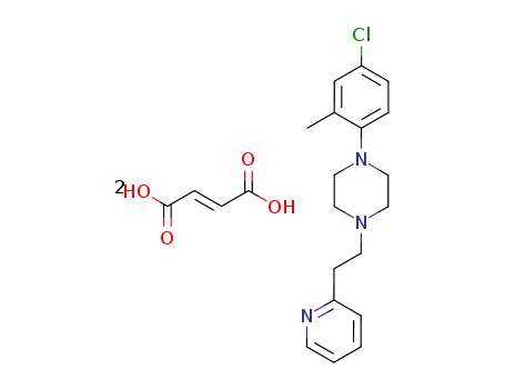 Piperazine, 1-(4-chloro-2-methylphenyl)-4-[2-(2-pyridinyl)ethyl]-,  (2E)-2-butenedioate (1:2)