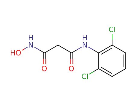 Molecular Structure of 65051-22-1 (N-(2,6-dichlorophenyl)-N-hydroxy-propanediamide)
