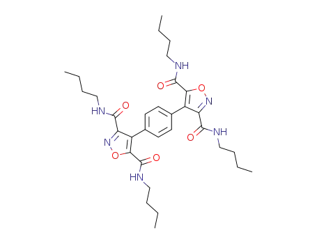 4,4'-<i>p</i>-phenylene-bis-isoxazole-3,5-dicarboxylic acid tetrakis-butylamide