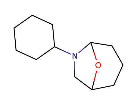 Molecular Structure of 5923-40-0 (6-cyclohexyl-8-oxa-6-azabicyclo[3.2.1]octane)