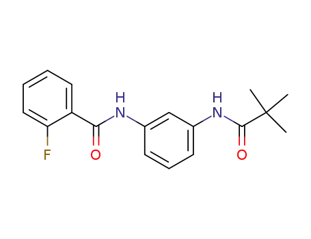 N-{3-[(2,2-dimethylpropanoyl)amino]phenyl}-2-fluorobenzamide