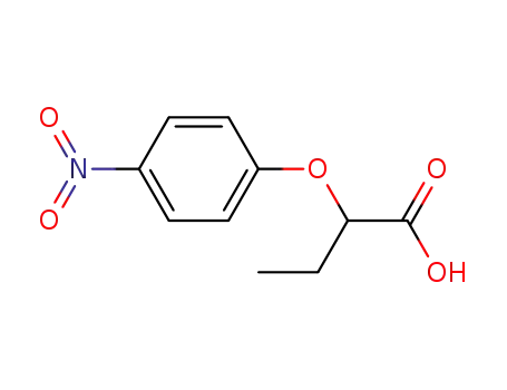 Molecular Structure of 120552-01-4 (2-(4-NITROPHENOXY)BUTANOIC ACID)