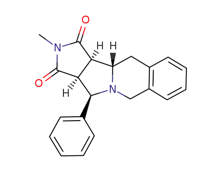 2,3,3aα,,4α,6,11,11aβ,11bα-octahydro-2-methyl-4-phenyl-1H-pyrrolo<3',4':3,4>pyrrolo<1,2-b>isoquinoline-1,3-dione