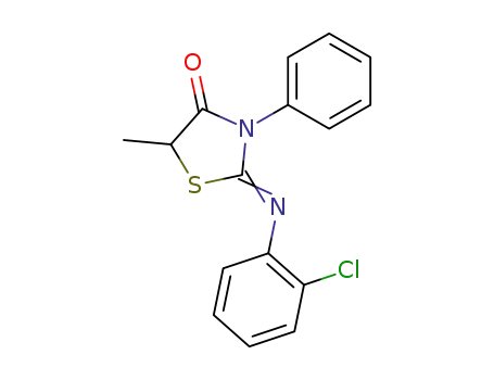 2-(2-chloro-phenylimino)-5-methyl-3-phenyl-thiazolidin-4-one