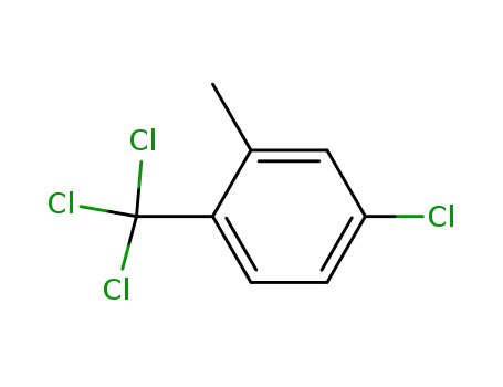 Molecular Structure of 13630-15-4 (1-Chlor-3-methyl-4-trichlormethyl-benzol)