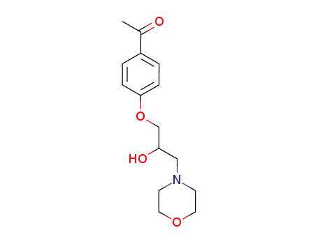 Ethanone, 1-[4-[2-hydroxy-3-(4-morpholinyl)propoxy]phenyl]-