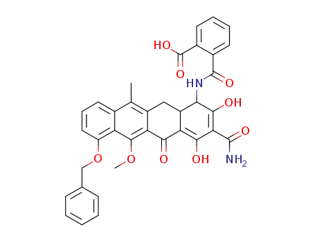 1-<o-Carboxy-benzamido>-2.4-dihydroxy-3-carbamoyl-5-oxo-6-methoxy-7-benzyloxy-11-methyl-1.5.12.12aα-tetrahydro-naphthacen