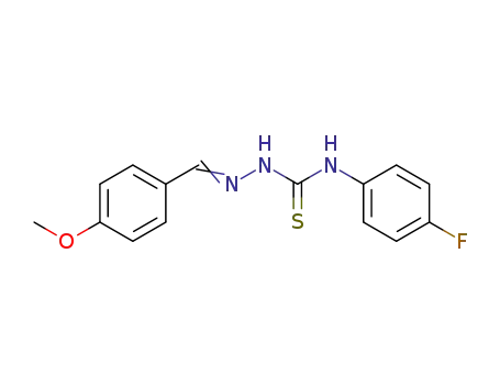 Molecular Structure of 16167-63-8 (4-methoxybenzaldehyde N-(4-fluorophenyl)thiosemicarbazone)