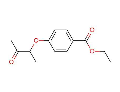 Molecular Structure of 15908-12-0 (3-<4-Aethoxycarbonyl-phenoxy>-butanon-2)