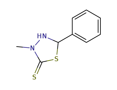 Molecular Structure of 5757-48-2 (3-methyl-5-phenyl-[1,3,4]thiadiazolidine-2-thione)