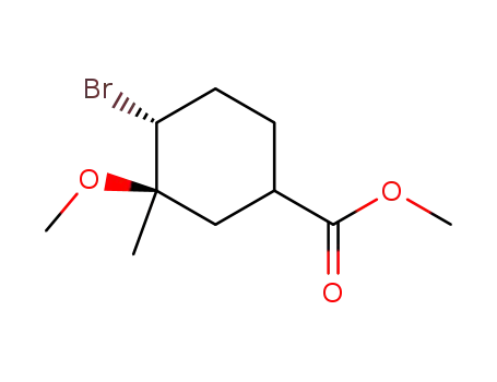 (3R,4R)-4-Bromo-3-methoxy-3-methyl-cyclohexanecarboxylic acid methyl ester