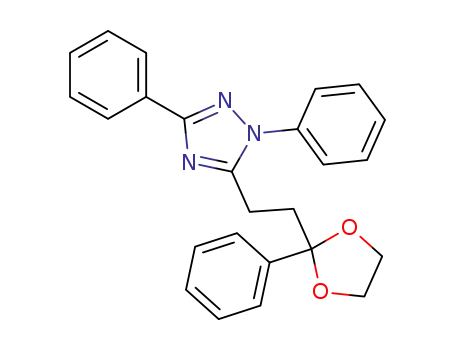 1,3-diphenyl-5-[2-(2-phenyl-[1,3]dioxolan-2-yl)-ethyl]-1<i>H</i>-[1,2,4]triazole