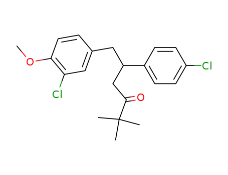 6-(3-Chloro-4-methoxy-phenyl)-5-(4-chloro-phenyl)-2,2-dimethyl-hexan-3-one
