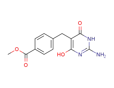 4-(2-Amino-4-hydroxy-6-oxo-1,6-dihydro-pyrimidin-5-ylmethyl)-benzoic acid methyl ester