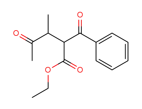 Molecular Structure of 62664-61-3 (Benzenepropanoic acid, a-(1-methyl-2-oxopropyl)-b-oxo-, ethyl ester)