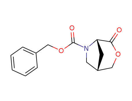 (1<i>S</i>)-4-oxo-3-oxa-6-aza-bicyclo[3.2.1]octane-6-carboxylic acid benzyl ester