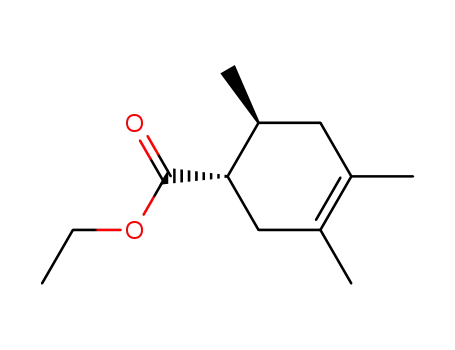 (+/-)-2<i>t</i>.4.5-trimethyl-cyclohexene-<sup>(4)</sup>-carboxylic acid-(1<i>r</i>)-ethyl ester