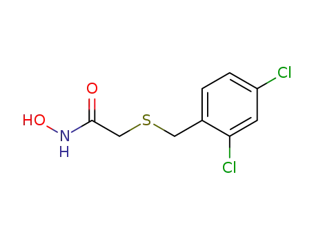 Molecular Structure of 65051-33-4 (Acetamide, 2-[[(2,4-dichlorophenyl)methyl]thio]-N-hydroxy-)
