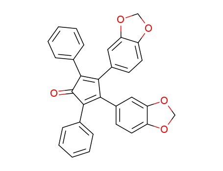3,4-bis-benzo[1,3]dioxol-5-yl-2,5-diphenyl-cyclopentadienone