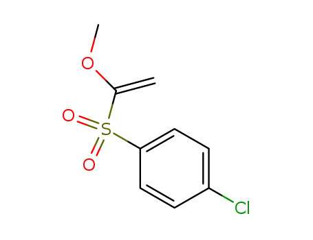 Molecular Structure of 60279-06-3 (Benzene, 1-chloro-4-[(1-methoxyethenyl)sulfonyl]-)