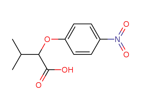 Molecular Structure of 63403-34-9 (Butanoic acid, 3-methyl-2-(4-nitrophenoxy)-)