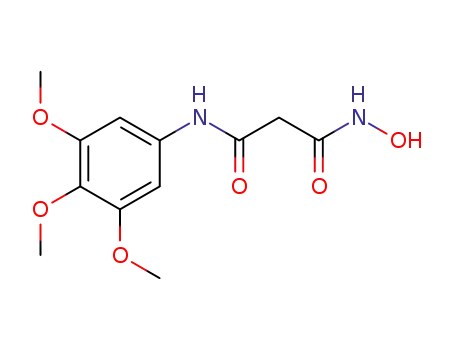 Molecular Structure of 65051-19-6 (Propanediamide,N1-hydroxy-N3-(3,4,5-trimethoxyphenyl)-)