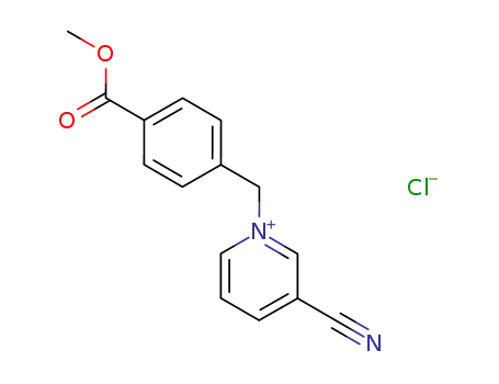 3-Cyano-1-(4-methoxycarbonyl-benzyl)-pyridinium; chloride
