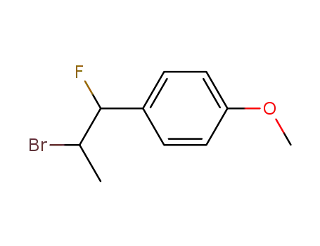 Molecular Structure of 66472-43-3 (Benzene, 1-(2-bromo-1-fluoropropyl)-4-methoxy-)