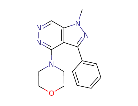1H-Pyrazolo[3,4-d]pyridazine, 1-methyl-4-(4-morpholinyl)-3-phenyl-