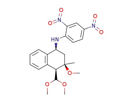 Molecular Structure of 109865-23-8 (((1S,3R,4S)-4-Dimethoxymethyl-3-methoxy-3-methyl-1,2,3,4-tetrahydro-naphthalen-1-yl)-(2,4-dinitro-phenyl)-amine)