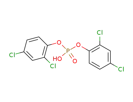 Molecular Structure of 847-43-8 (Phenol, 2,4-dichloro-, hydrogen phosphate)