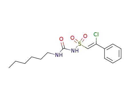 N-<(Z)-β-Chlorostyrylsulfonyl>-N'-hexylharnstoff