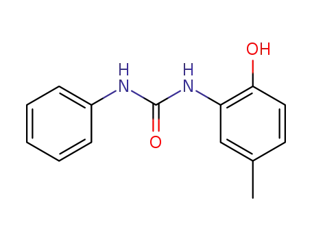 Molecular Structure of 25761-53-9 (<i>N</i>-(2-hydroxy-5-methyl-phenyl)-<i>N</i>'-phenyl-urea)