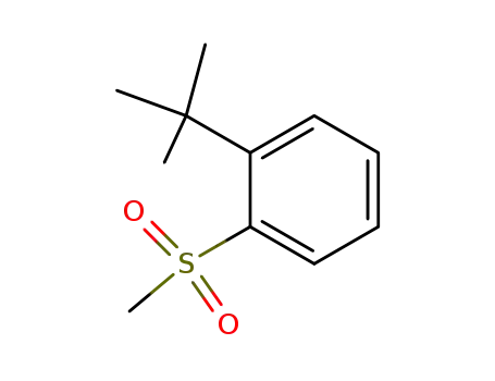 Molecular Structure of 63818-31-5 (Benzene, 1-(1,1-dimethylethyl)-2-(methylsulfonyl)-)