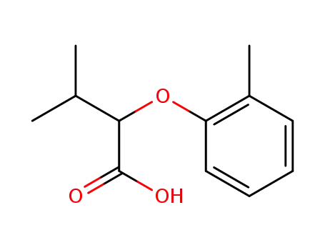 Molecular Structure of 63403-13-4 (3-methyl-2-(2-methylphenoxy)butanoic acid)