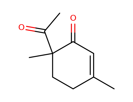 6-Acetyl-3,6-dimethyl-cyclohexen-<sup>(2)</sup>-on