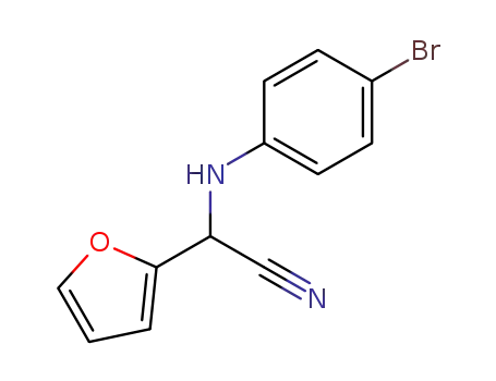 Molecular Structure of 31136-77-3 ((4-bromo-anilino)-furan-2-yl-acetonitrile)