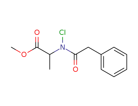 Alanine, N-chloro-N-(phenylacetyl)-, methyl ester
